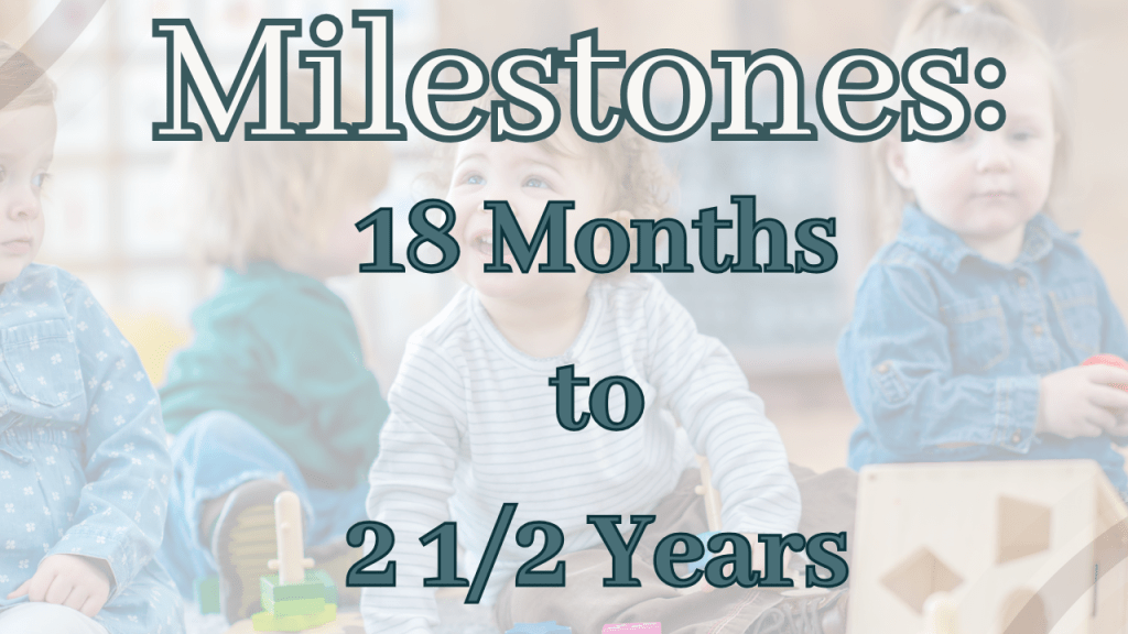 Toddler Milestones Part 1: Navigating 18 Months to 2½&nbsp;Years