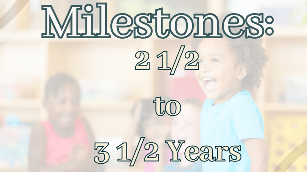 Toddler Milestones Part 2: Ages 2½ to&nbsp;3½